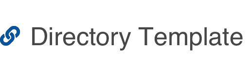 Directory Template